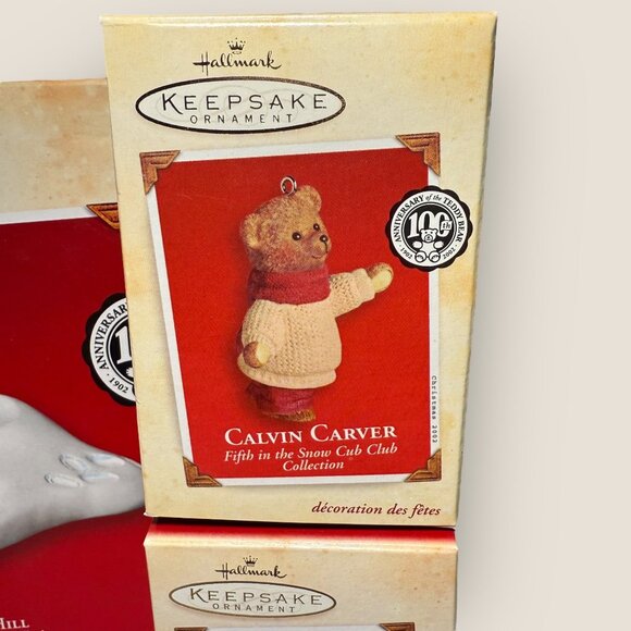 Hallmark Keepsake Hollyday Hill 100th Anniversary of the Teddy Bear Set of 5 - Picture 6 of 11